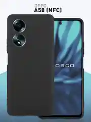 Чехол ROSCO для Oppo A58 NFC матовый силиконовый тонкий, бортик вокруг камер