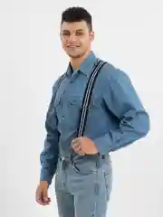 Угольный подтяжки мужские, большой размер