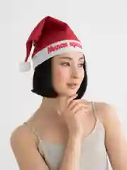 Тёмно-бордовый колпак текстильный "Новый год"