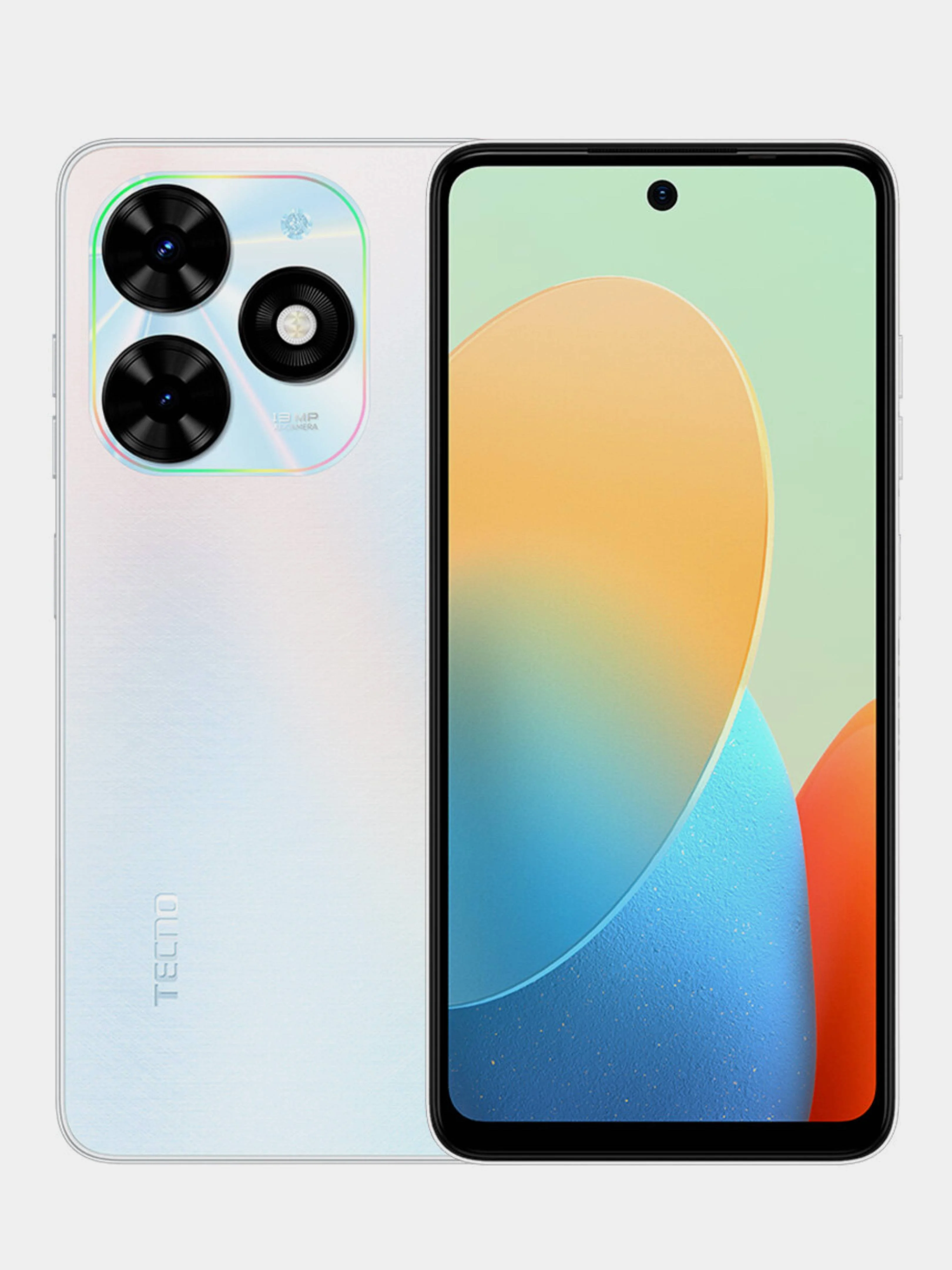 Голубой tecno Смартфон Spark Go 2024 Ростест (EAC) 4/64 ГБ, цвет белый