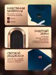 Синий тепловентилятор обогреватель, 1200 Вт, керамический нагревательный элемент