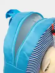Голубой рюкзак детский с мишкой