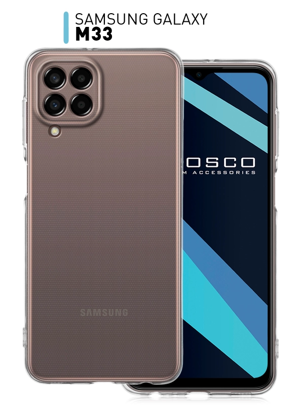 Силиконовый чехол ROSCO для Samsung Galaxy M33, с защитой камер