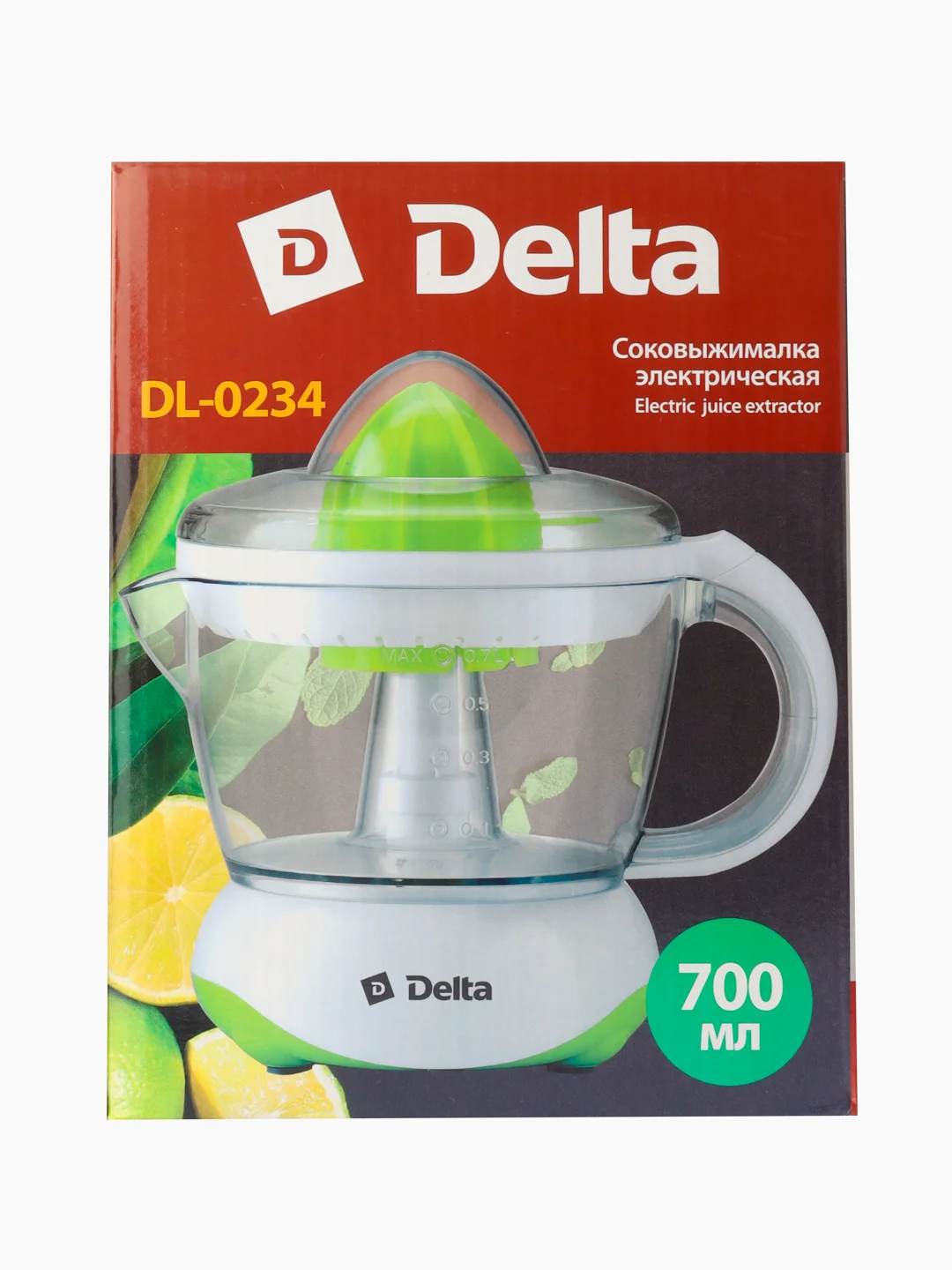 Соковыжималка для цитрусовых электрическая DELTA DL-0234