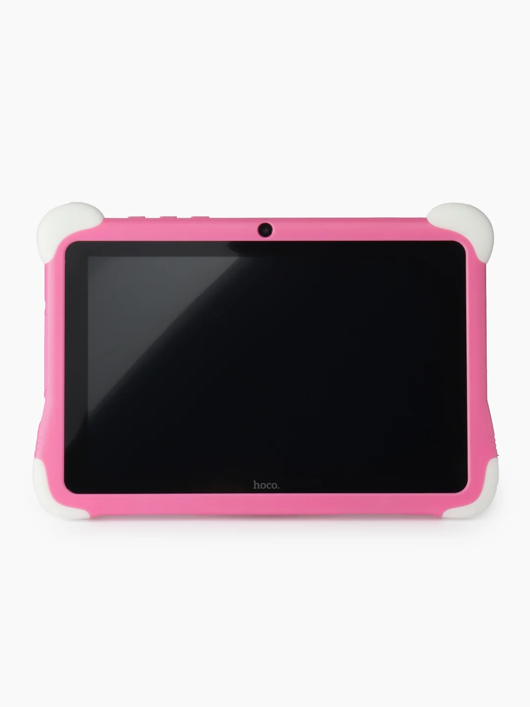 Кораллово-розовый планшет для детей Hoco HI10 3/32, защитный корпус, на OC Android, Wi-Fi, Kids mode