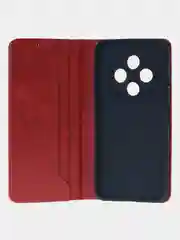 Красный чехол-книжка для Tecno Spark 30C из высококачественной искусственной кожи