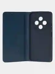 Синий чехол-книжка для Tecno Spark 30C из высококачественной искусственной кожи
