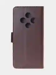 Терракотовый чехол-книжка для Tecno Spark 30C из высококачественной искусственной кожи