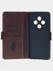 Терракотовый чехол-книжка для Tecno Spark 30C из высококачественной искусственной кожи