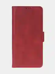 Алый чехол-книжка для Tecno Spark 30C из высококачественной искусственной кожи