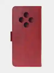 Алый чехол-книжка для Tecno Spark 30C из высококачественной искусственной кожи