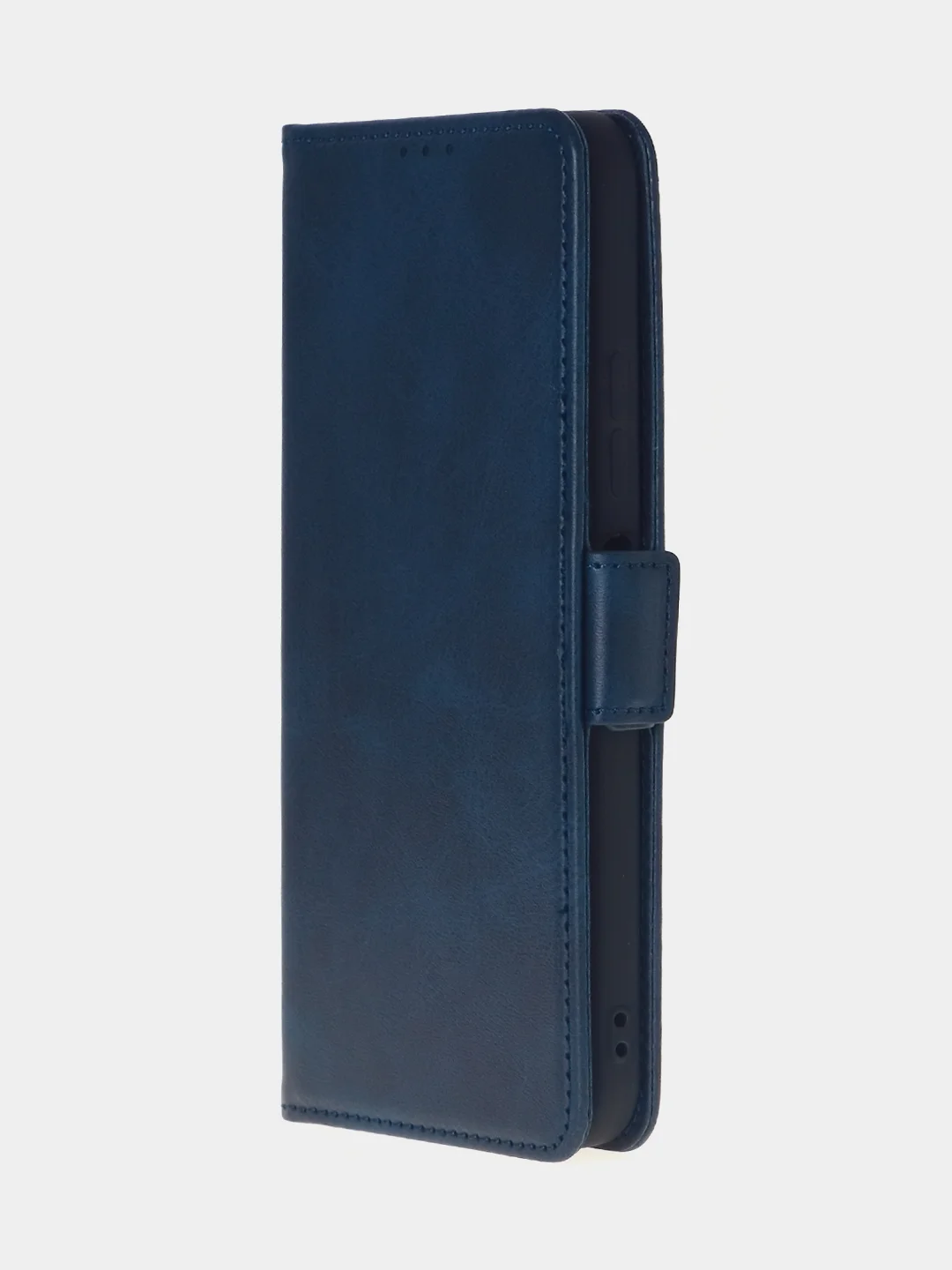 Темно-синий чехол-книжка для Tecno Spark 30C из высококачественной искусственной кожи