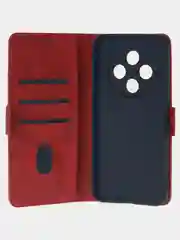 Алый чехол-книжка для Tecno Spark 30C из высококачественной искусственной кожи