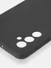 Черный чехол для Samsung Galaxy M23 силиконовый ROSCO матовый тонкий с бортиком-защитой камер