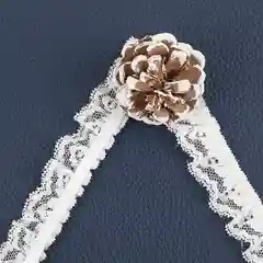 Желтый кружево для шитья и декора