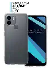 Силиконовый чехол ROSCO для Xiaomi Redmi A1 plus, Redmi A2+, Poco C51, прозрачный