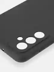 Черный чехол ROSCO для Samsung Galaxy M13, матовый, силиконовый, бортик вокруг камер