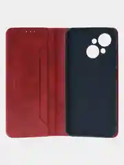 Красный чехол-книжка для Tecno Spark GO1 / Tecno Spark GO 2025 из высококачественной кожи