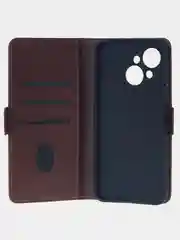 Терракотовый чехол-книжка для Tecno Spark GO1 / Tecno Spark GO 2025 из высококачественной кожи