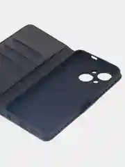 Угольный чехол-книжка для Tecno Spark GO1 / Tecno Spark GO 2025 из высококачественной кожи