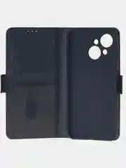 Угольный чехол-книжка для Tecno Spark GO1 / Tecno Spark GO 2025 из высококачественной кожи