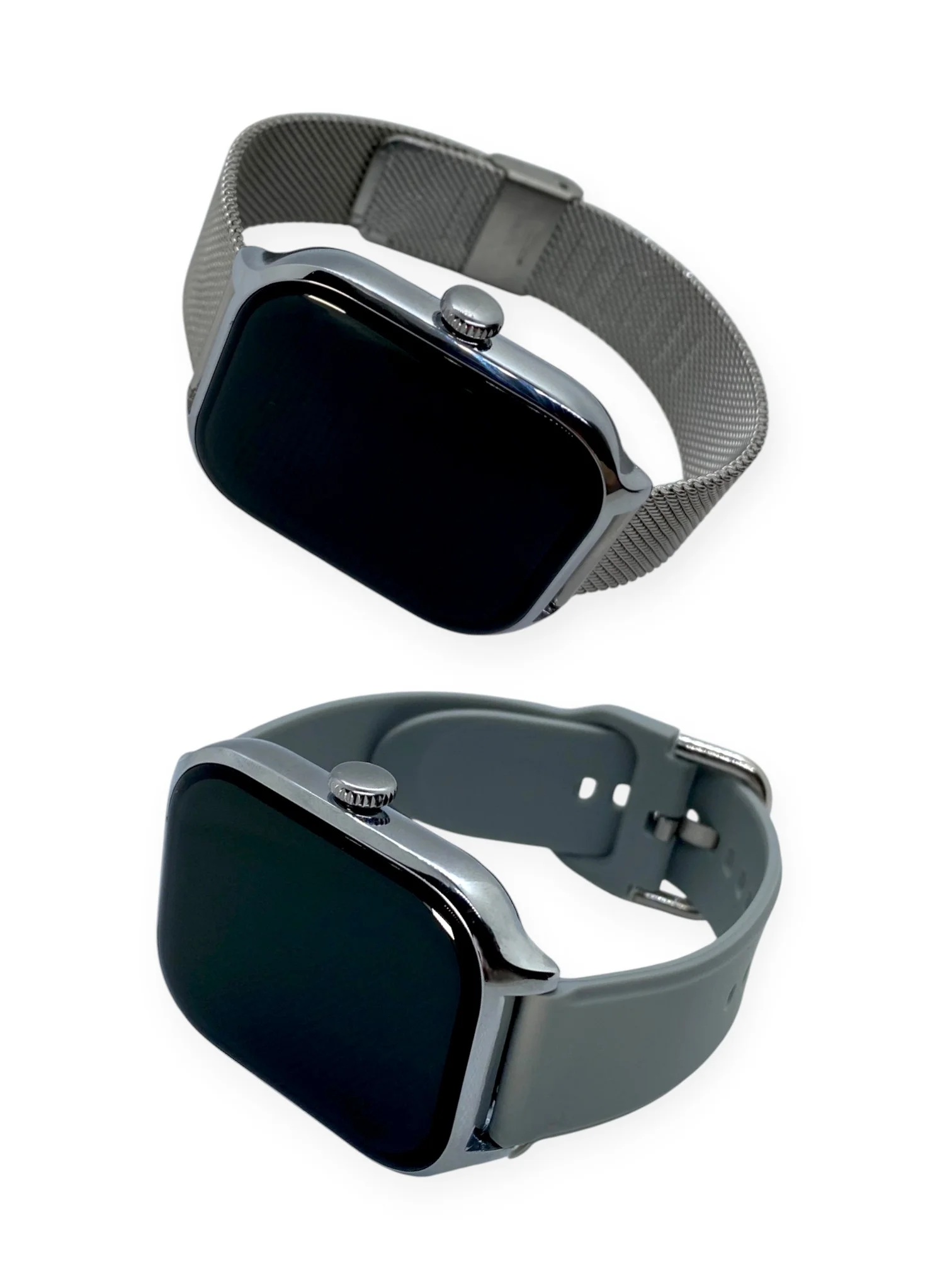 Серый умные часы, Smart Watch 9 серии, с поддержкой звонков и смс, с дополнительным ремешком