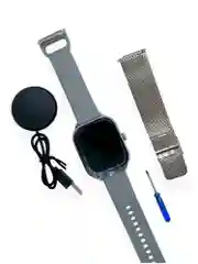 Серый умные часы, Smart Watch 9 серии, с поддержкой звонков и смс, с дополнительным ремешком