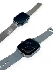 Серый умные часы, Smart Watch 9 серии, с поддержкой звонков и смс, с дополнительным ремешком