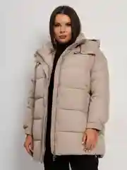 Шоколадный куртка женская зимняя