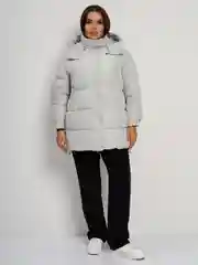 Серый куртка женская зимняя