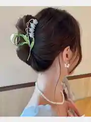 Лазурный краб для волос металлический