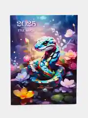 Фиолетовый календарь отрывной на магните 2025 (10*13,5 см)