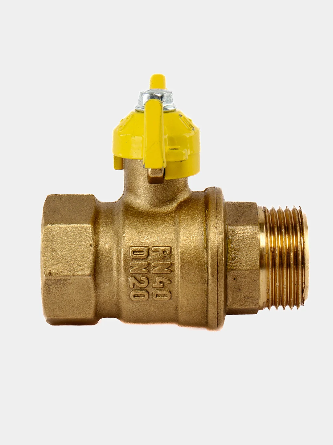 Кран газовый 3/4, Ду-20 VALFEX гайка-штуцер бабочка