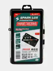 Красный набор гаечных шарнирных сменных ключей с трещоткой, Spark Lux, 7 и 12 в 1