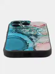 Фуксия чехол для iPhone 16 Pro с принтом, с рисунком (Айфон 16 Про)