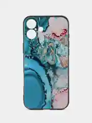 Фуксия чехол для iPhone 16 Plus с принтом, с рисунком (Айфон 16 Плюс)