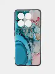 Фуксия чехол для Xiaomi 14T Pro с принтом, с рисунком (Сяоми 14Т Про)