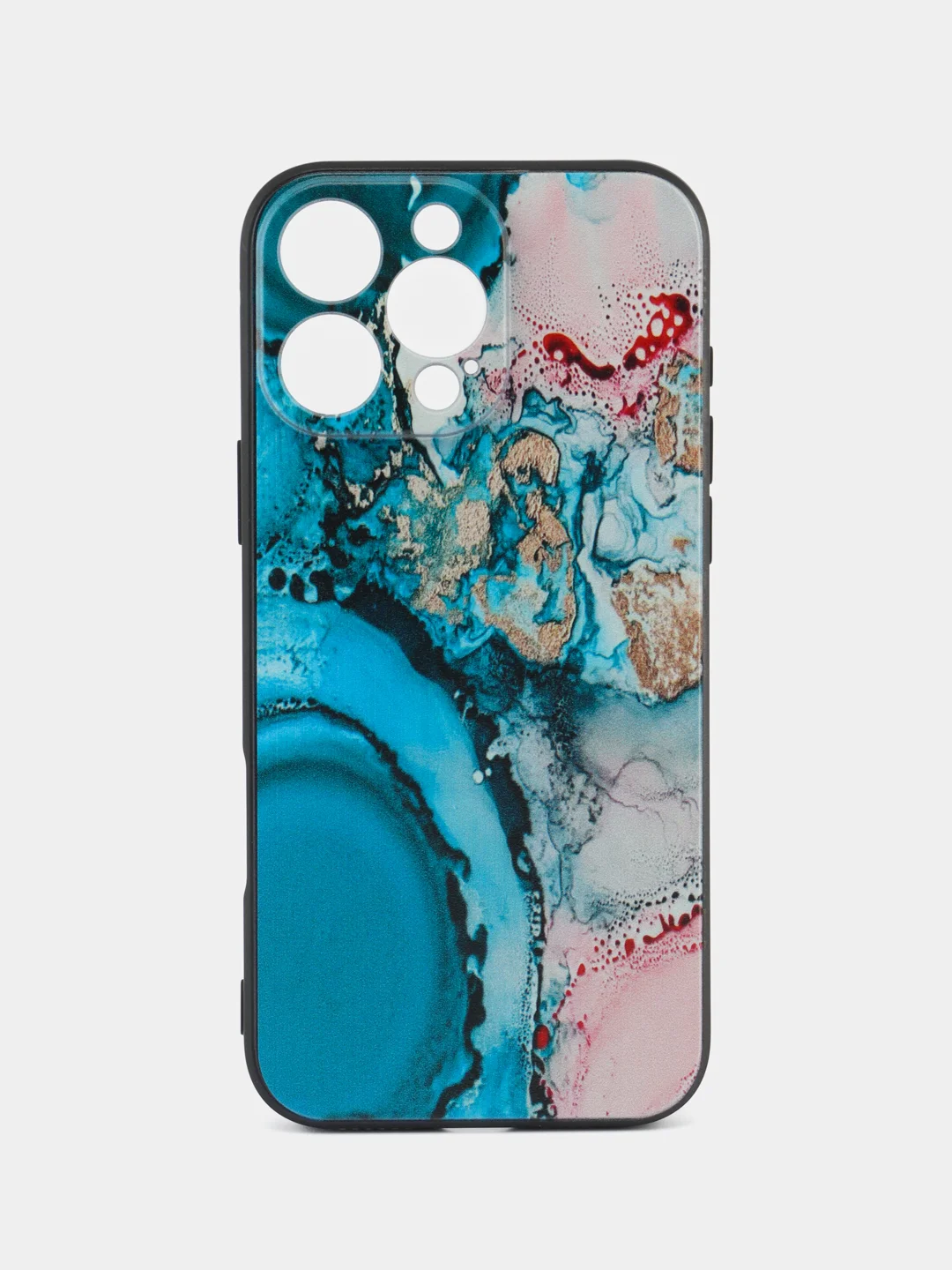 Фуксия чехол для iPhone 16 Pro Max с принтом, с рисунком (Айфон 16 Про Макс)