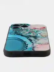 Фуксия чехол для iPhone 16 Pro Max с принтом, с рисунком (Айфон 16 Про Макс)