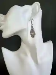 Серый меланж серьги женские