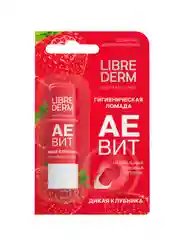 LIBREDERM АЕВИТ гигиеническая помада питательная Дикая клубника 4 г