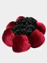 Багровый резинка-сетка для волос на пучок, для култышки, для шишки бархатная, атласная в горошек