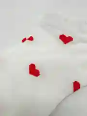 Белый носки женские с принтом сердечки