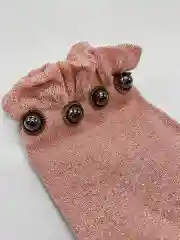 Розовый носки женские с люрексом