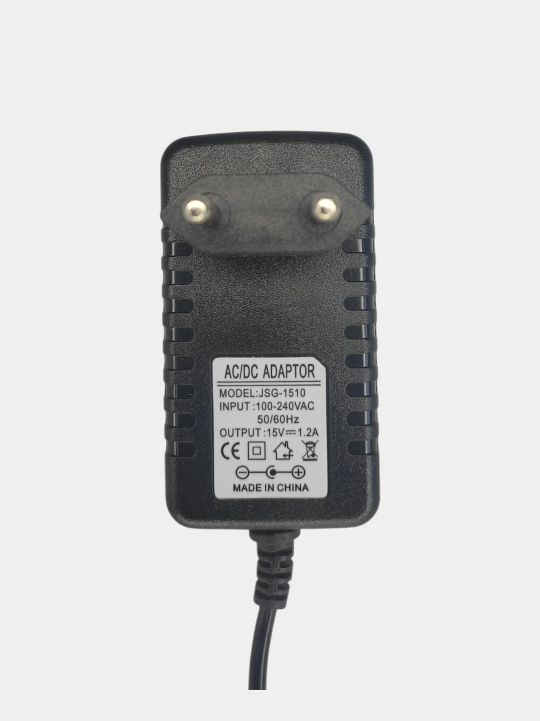 Черный блок питания для умной колонки Алиса Мини 15V 1,2A (4,0x1,7мм)
