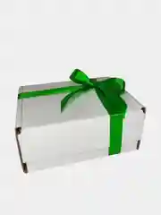 Бирюзовый подарочная коробка, 22 х 16,5 х 10 см, с наполнителем и атласной лентой