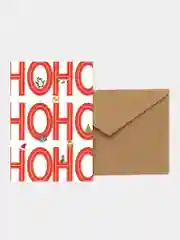 Открытка новогодняя, с крафт конвертом А6