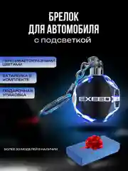 Брелок кристалл для ключей светодиодный с логотипом автомобиля, авто на цепочке