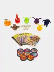 Шар-Трансформер "BAKUGAN", Бакуган с магнитной карточкой + фишка, 8 цветов / набор