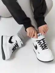 Серый меланж кроссовки женские высокие Nike, Air Jordan